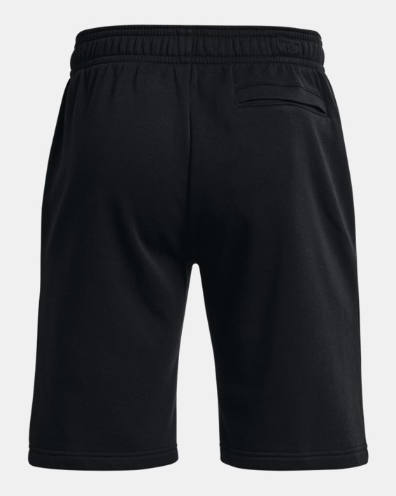 男士UA Rival Fleece Graphic短褲, Black, pdpMainDesktop image number 5